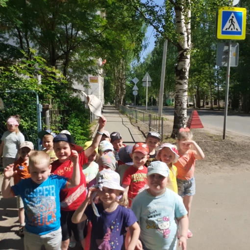 Целевая прогулка к пешеходном переходу.